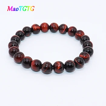 Brown tiger eye Браслет из натурального камня для женщин и мужчин, Золотой \ голубой песок, камень тигровый глаз, Парные браслеты ручной работы, креативные подарки - Окраска металла: Brown tiger eye