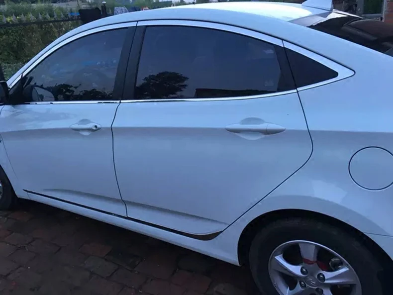 Нержавеющая сталь окна автомобиля Планки для hyundai accent 2011 2012 2013 2014 2015 2016 2017 solaris Verna |