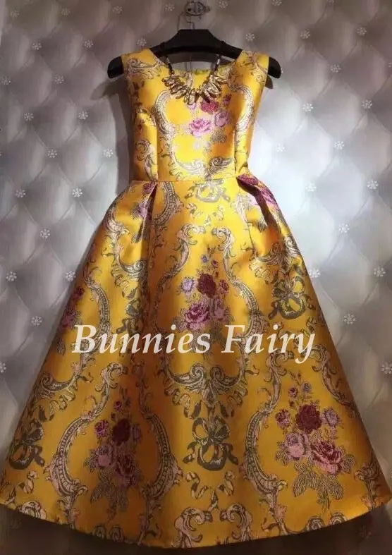 BunniesFairy Весна Осень Хепберн Винтаж Ретро Пастельные цветы цветочный принт Высокая талия платье-майка без рукавов Vestidos