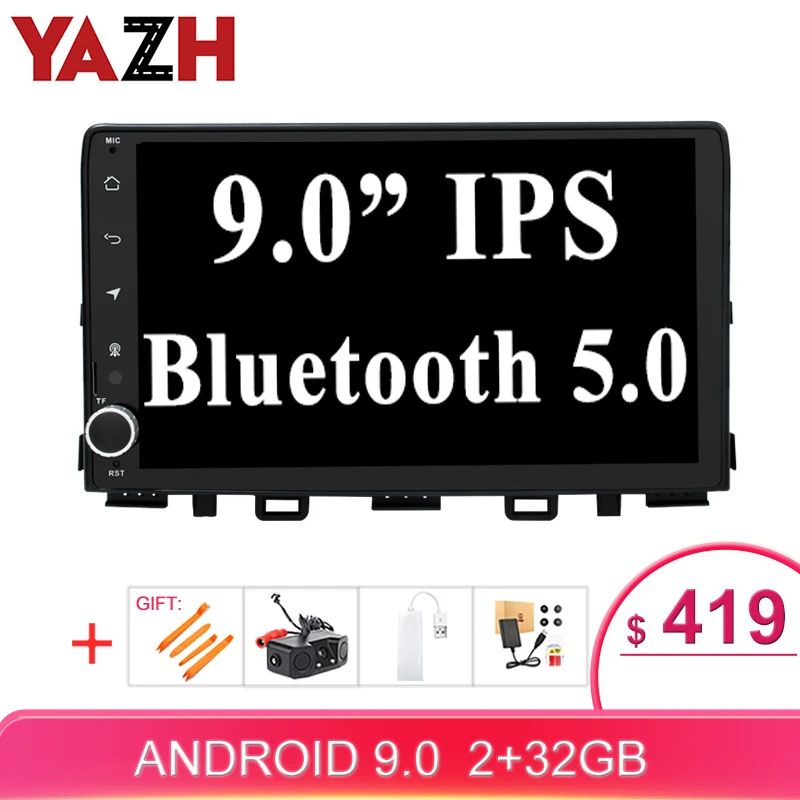 YAZH In Dash Автомобильная Центральная мультимедийная система Android стерео для Kia Rio 2017
