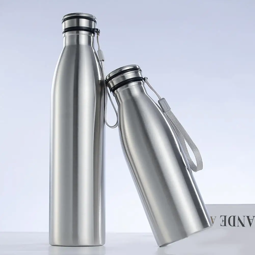 

650/1000ml Stainless Steel Large Capacity Portable Outdoor Sports Water Bottle camping