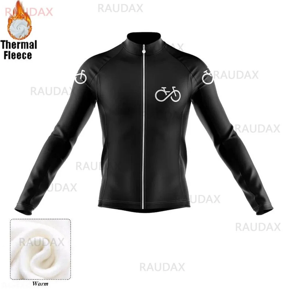 

Winter Fleece Cycling Jacket 2021 Men Winter Long Sleeves Cycling Jerseys MTB Racing Bicycle Clothes Ropa Ciclismo Warm Jersey