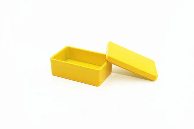 yellow 1:12 Кукольный домик Миниатюрный Мини красочный ящик для хранения игрушка матч для нового коллекционного подарка - Цвет: yellow