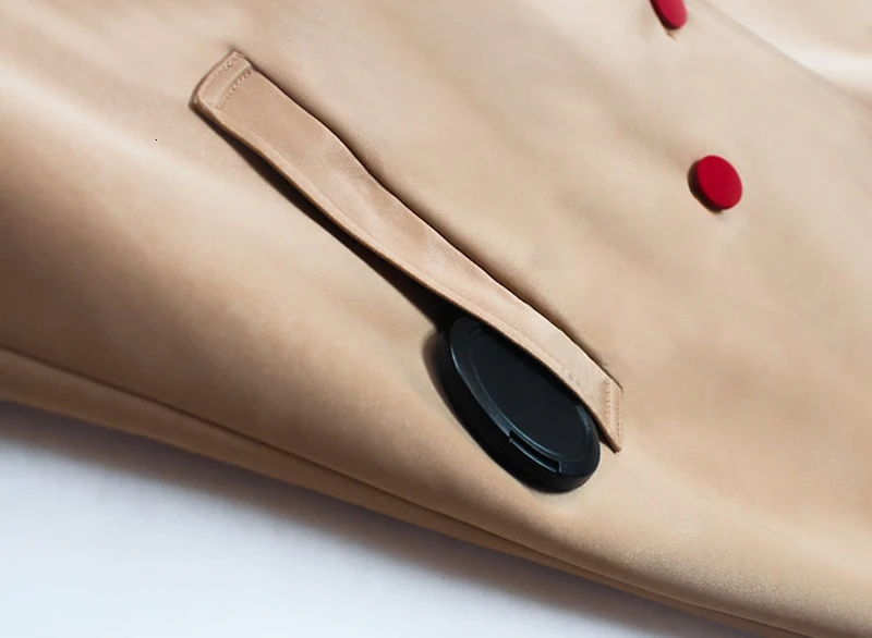 TWOTWINSTYLE выдалбливают пальто для женщин зубчатый длинный рукав Лоскутная прямая