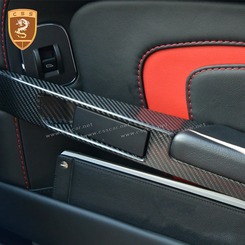 

Новейшая модная накладка на дверные ручки из сухого углеродного волокна для Aston Martin Vantage-DBS-DB9, сменный стиль, украшение для дверной ручки