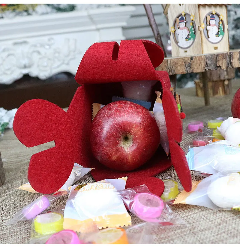 Рождественская коробка для конфет лося снеговика Подарочная сумка Санта Клаус