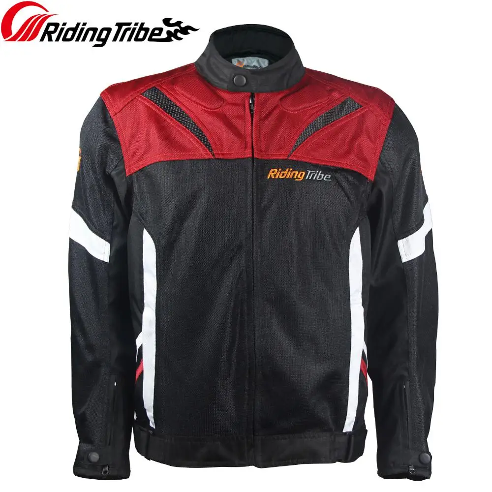 Riding Tribe JK-38 Men Summer Motorcycle Coat Breathable Protective Jacket For Motorbike Motorcyclist Rider Body Armor Clothing