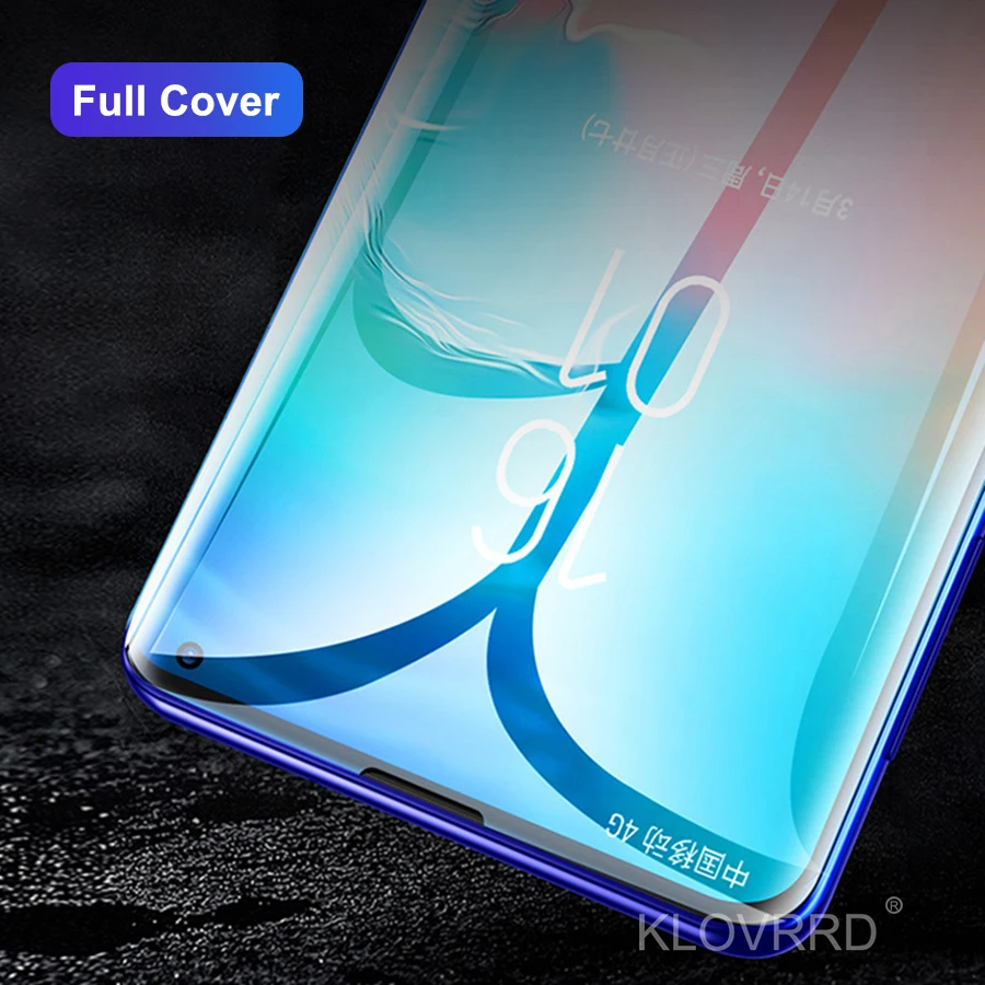 3D 20D полное изогнутое покрытие из закаленного стекла для samsung Galaxy S10E S10 5G S9 S8 Plus S7 Edge Note 8 9 A8 Защитная пленка для экрана