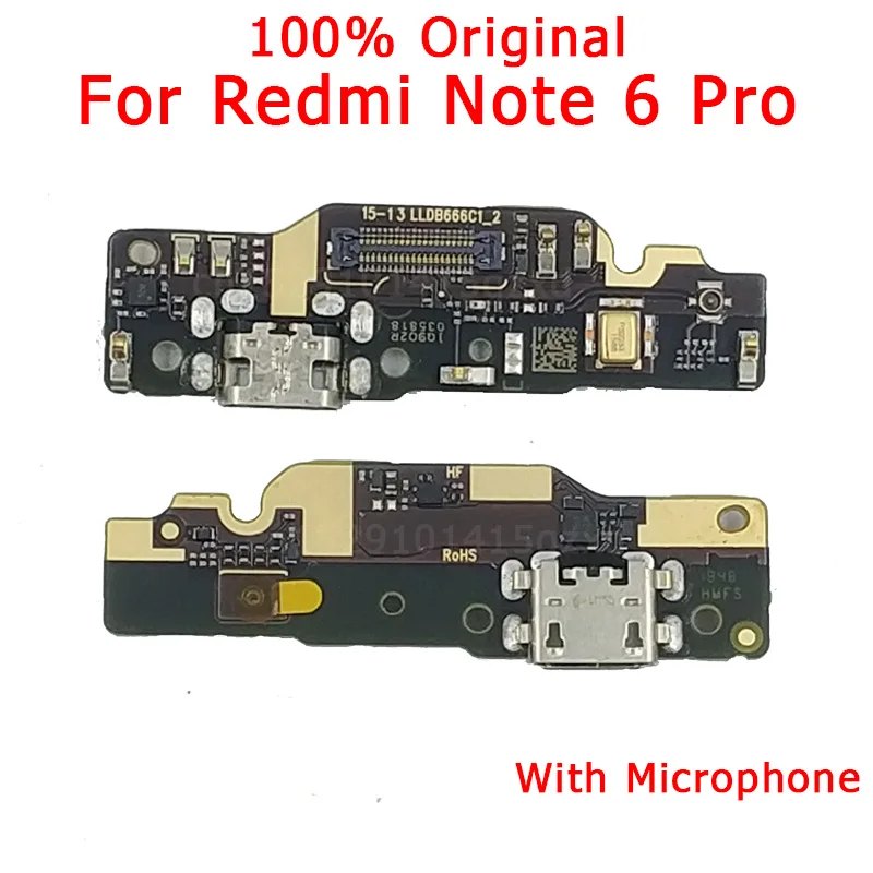 Оригинальные запасные части для Xiaomi Redmi Note 6 Pro плата зарядного устройства USB