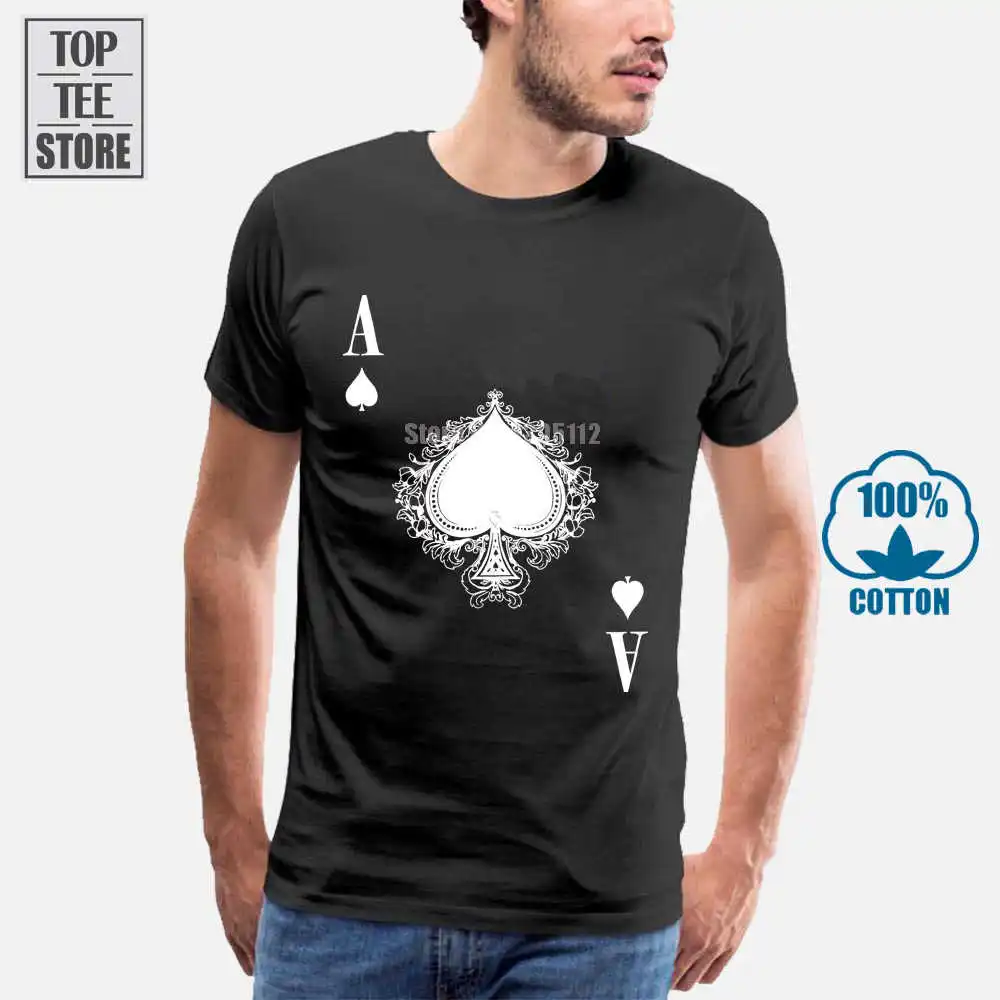 Ace Of Spades Iv футболка Spade Poker Card казино Las Karte Royal Hold Em | Мужская одежда