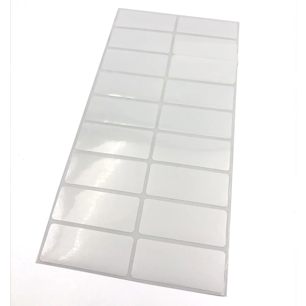 Водостойкая наклейка с чистым именем персонализированная белая этикетка сделай