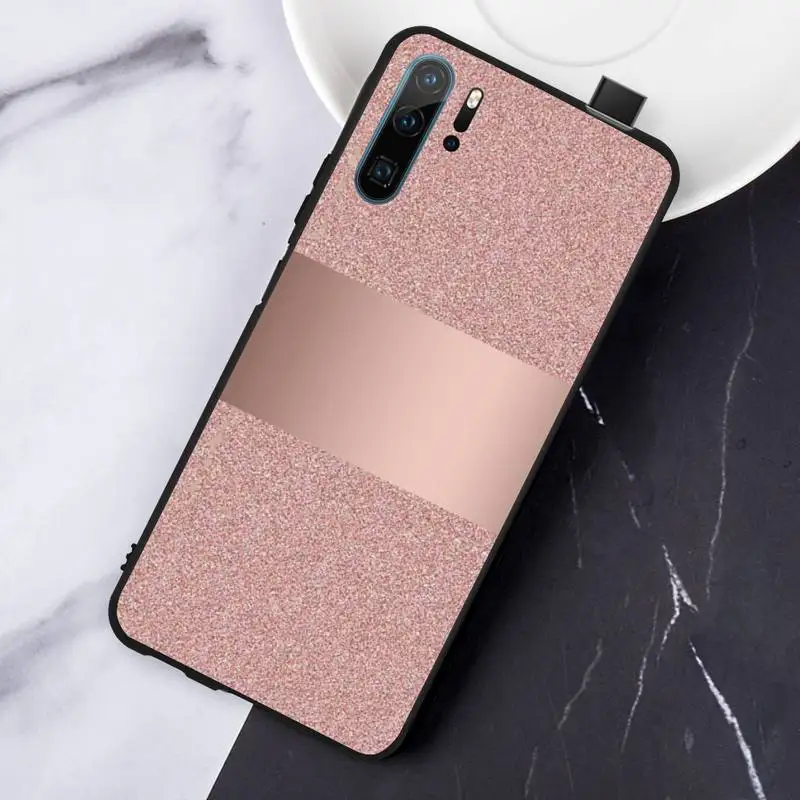 

Gold Rose Love heart bling Phone Case For Huawei honor Mate P 10 20 30 40 Pro 10i 9 10 20 8 x Lite