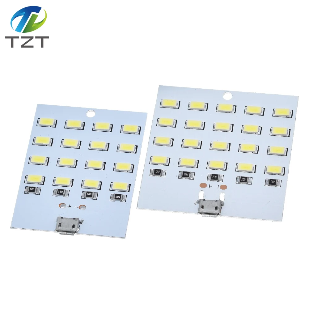 Высококачественный светодиодный светильник TZT 5730 smd 5 В мА ~ белый Mirco Usb