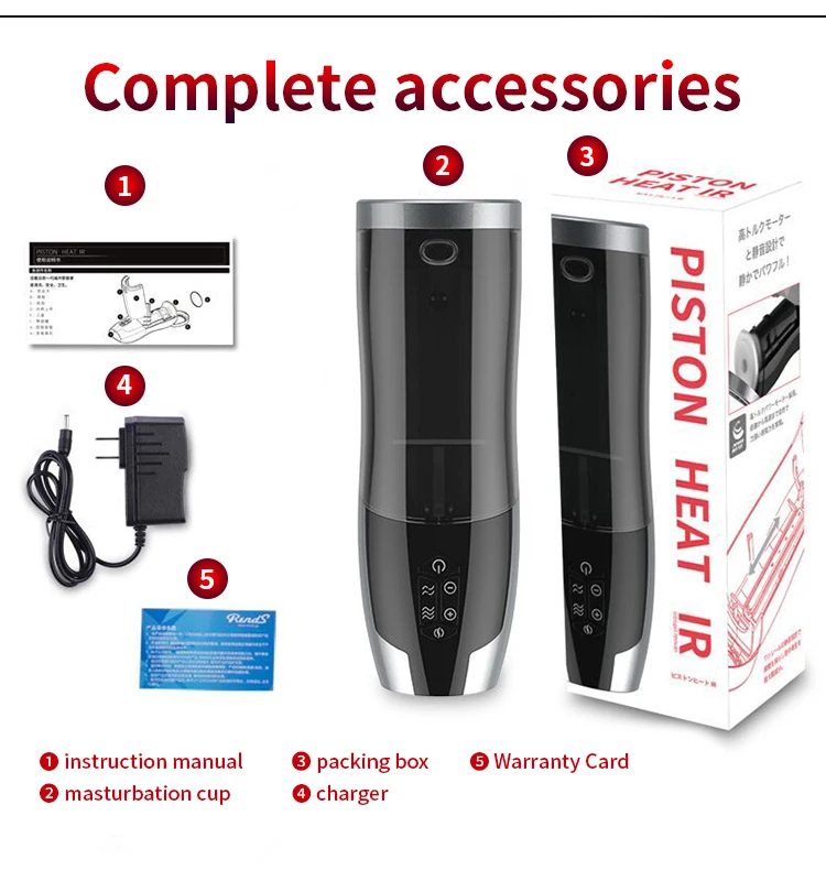 Мужская чашка для мастурбации с автоматическим подогревом силиконовая вагина