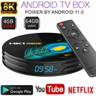 ТВ-приставка с четырехъядерным процессором, Android 11,0, Youtube Netflix Google Play 10000 +