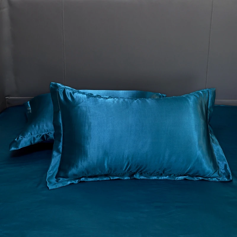 

2021NEW Bedding Sets Summer Silk Satin Fabric Luxury Duvet Cover Set Solid Color Comfort Bedclothes Includes mattress cover