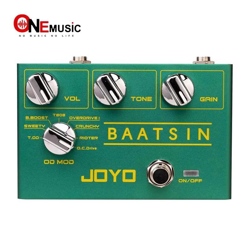 

JOYO R-11 Baatsin педаль для искажения и перегрузки, многофункциональная педаль, чистая аналоговая цепь с 8 различными эффектами OD/DS