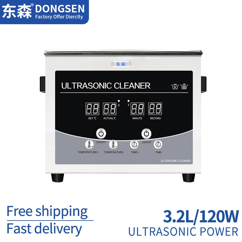 

Digital Ultrasonic cleaner 120W Sonicator bath 3.2L degas for gold sliver Jewelry glasses jade necklace oxides rust oil washer