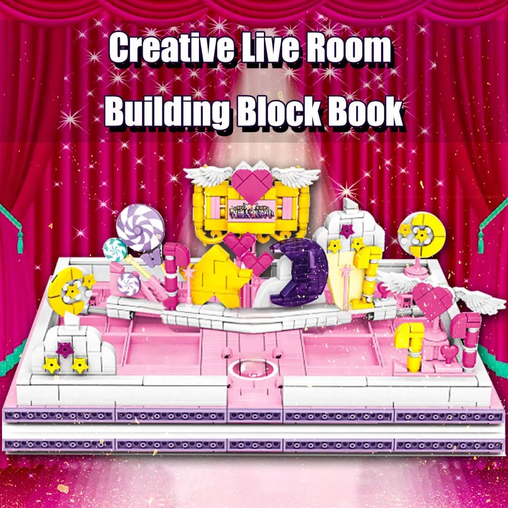 

BZDA Magic Homelander World Building Blocks Book Street View MOC Anime Figures Bricks Friends Girl Toys Christmas Gifts For Kids