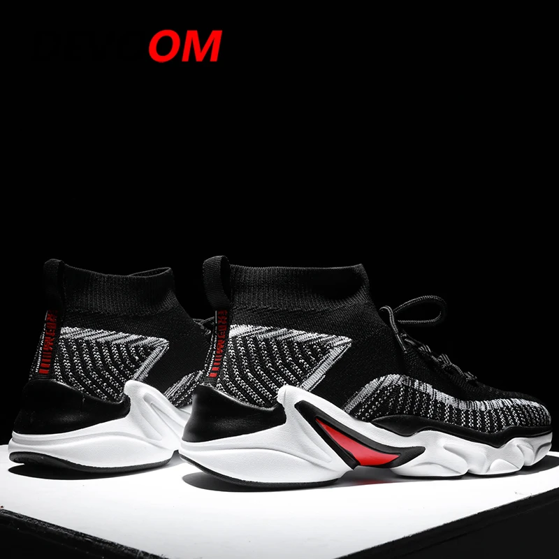 Новинка Высокие кроссовки для бега на открытом воздухе мужские женские носки