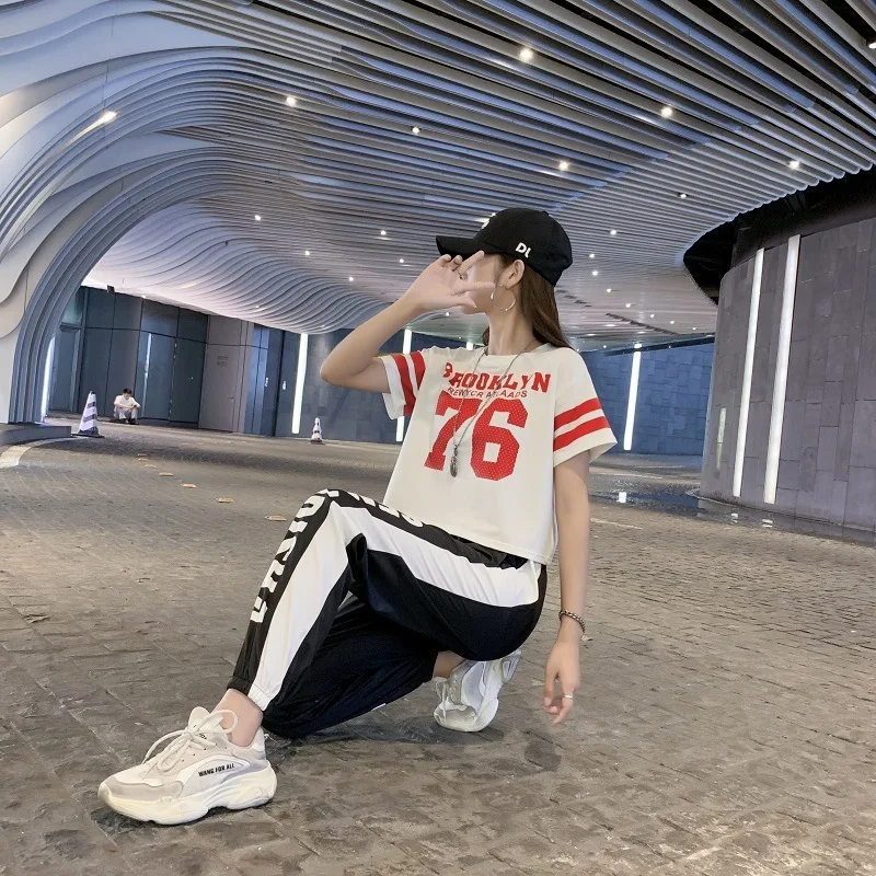 2019 Досуг время движения хип-хоп спортивный костюм Женская одежда с коротким