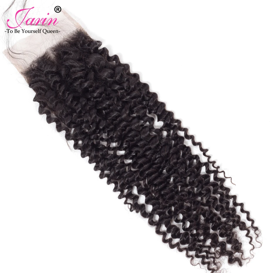 

Jarin Kinky Curly Closure Human Hair Closure 4X4 Lace Closure 100% Human Hair Brazilian Kinky Curly Lace Closure Free Middle