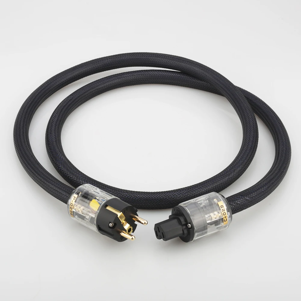 

Audiocrast P122+DW18 Hi End Schuko hifi Power cable For Turntable DAC Stereo Audio Speakers Amplifier