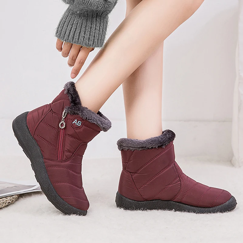 Женские зимние ботинки зимняя обувь для женщин повседневсветильник ботильоны