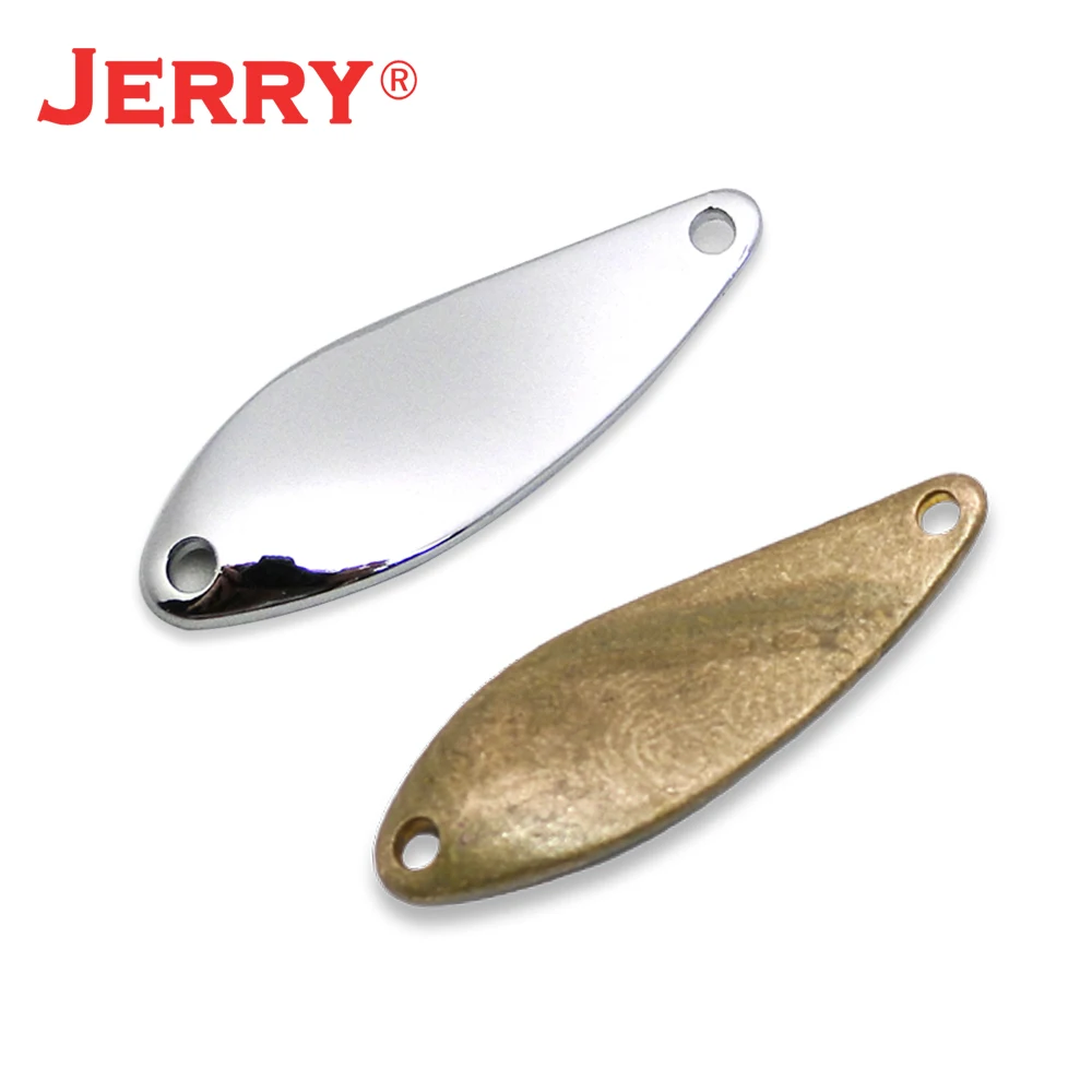 Jerry 1,8 г 2,4 г микро рыболовные ложки латунь unpianted пустой области тела форель Спиннер пресноводные металлические искусственные приманки