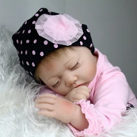 sleeping baby girl dolls 22 handmade real bebe reborn silicone realistic gifts baby girl toys toys for children
