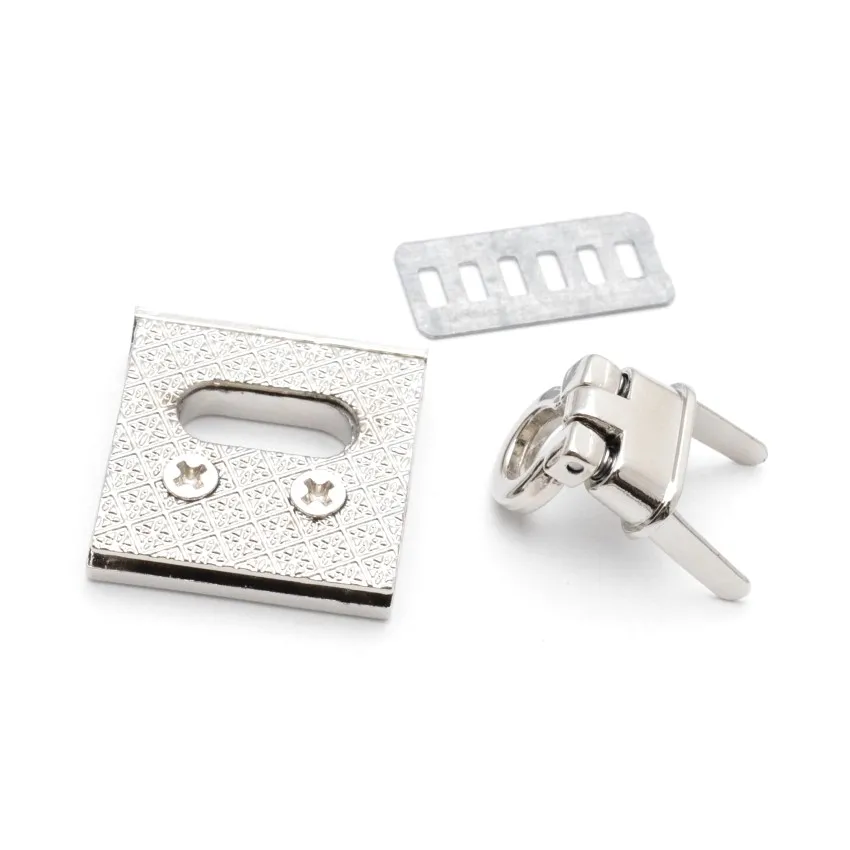 Металлическая застежка квадратной формы поворотный замок сделай сам для сумок