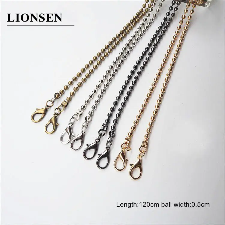 Ремешок Lionsen 120 см/60 см с металлической застежкой цепочка для сумочки ручка через