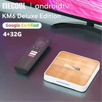 4gb 32gb wifi 6 mecool km6 amlogic s905x4 tv box 4k android 10 bt5 0 google prime video netflix 1000m s905x3 smart box tvbox
