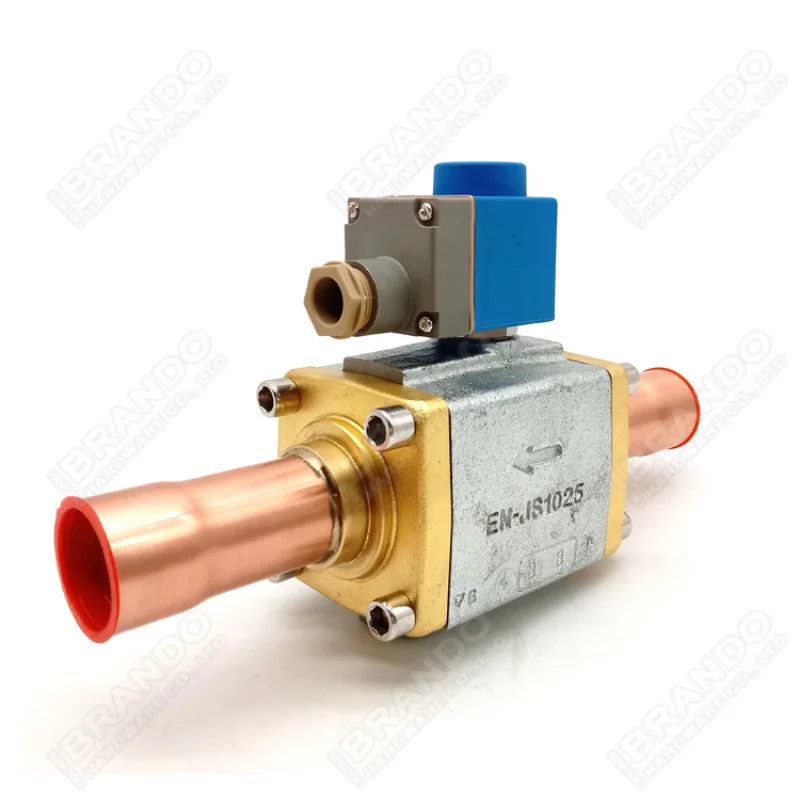 

EN-JS1025 EVR 40 NC 1 5/8'' 2 1/8'' Soldering Refrigerant Hot Gas Liquid Line Refrigeration Solenoid Valve For HVAC Cold Room