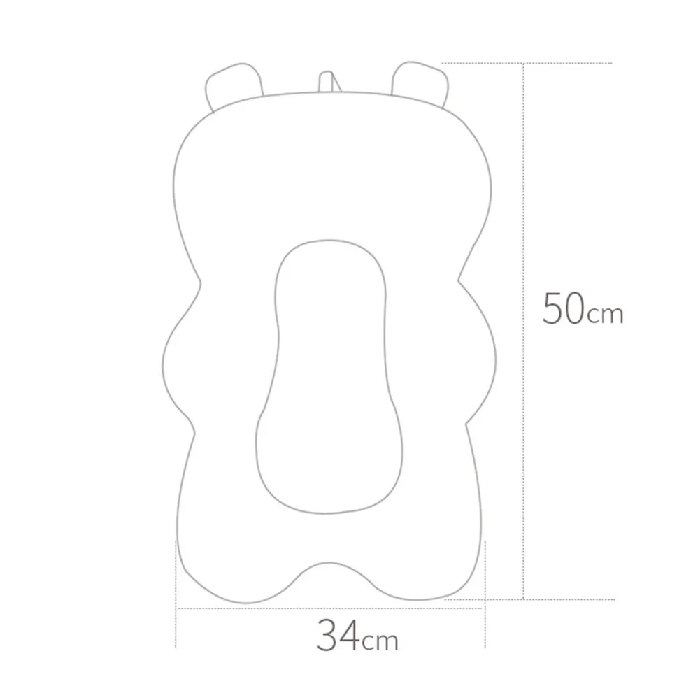 

Baby Shower Bath Tub Pad Non-slip Bathtub Seat Support Mat Newborn Safety Security Bath Support Cushion Foldable Soft Pillow