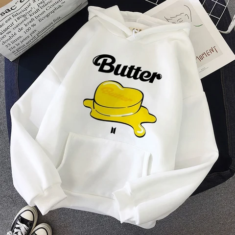 2021 New Album Butter Pollover Hoodie Women Winter Fashion Casual Sweatshirt Harajuku Y2k Korean Graphic Female Hoodies Clothes