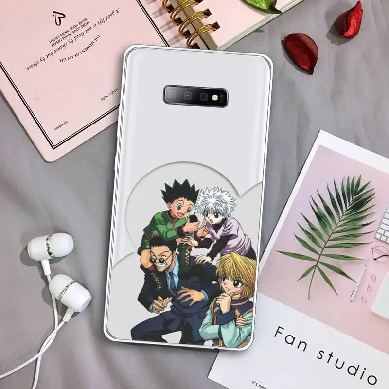 

HUNTER x HUNTER Anime Gon Killua Phone Case Transparent For Samsung Galaxy A 71 21s S note 8 9 10 plus 20 ultra