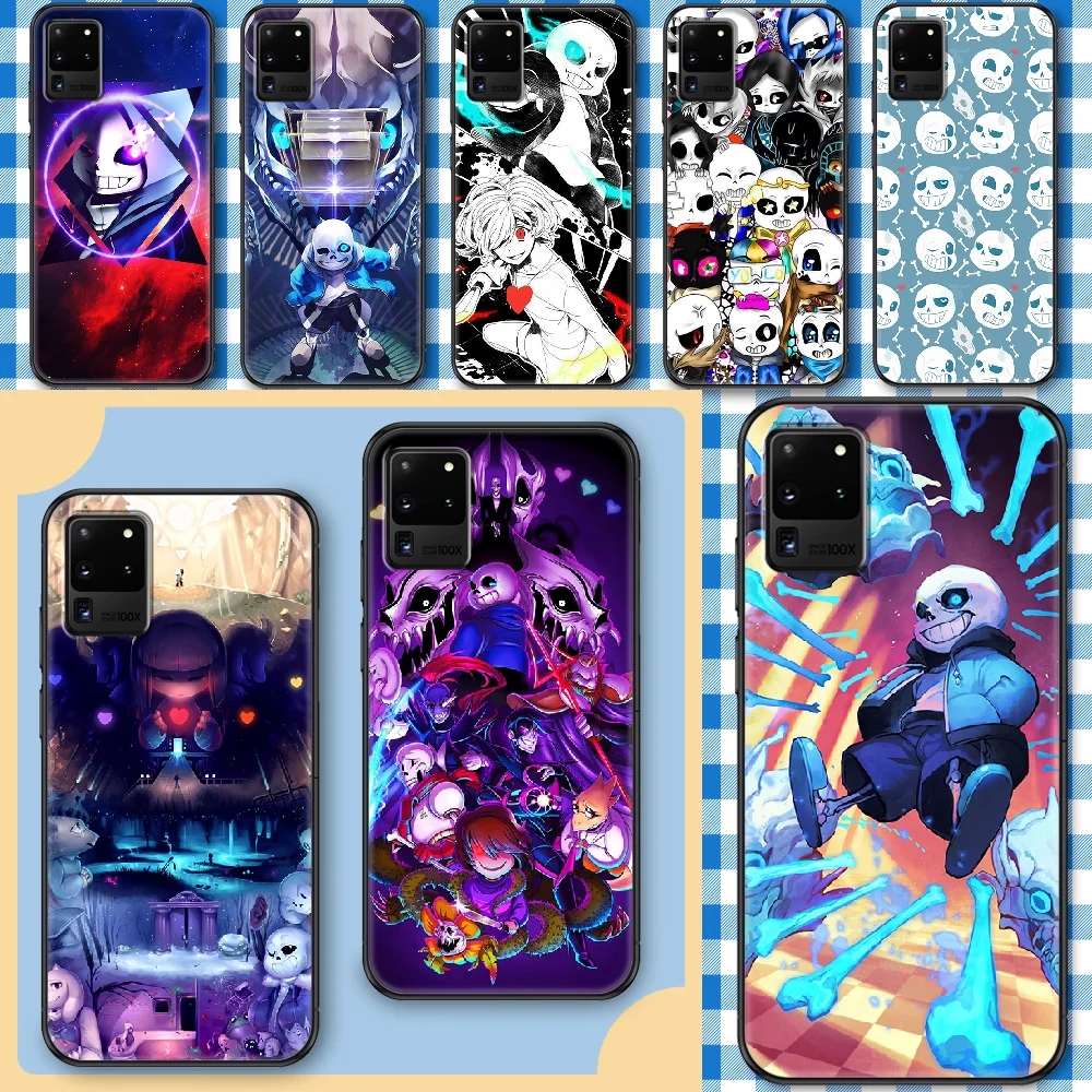 

undertale sans game Phone case For Samsung Galaxy Note 4 8 9 10 20 S8 S9 S10 S10E S20 Plus UITRA Ultra black fashion coque tpu