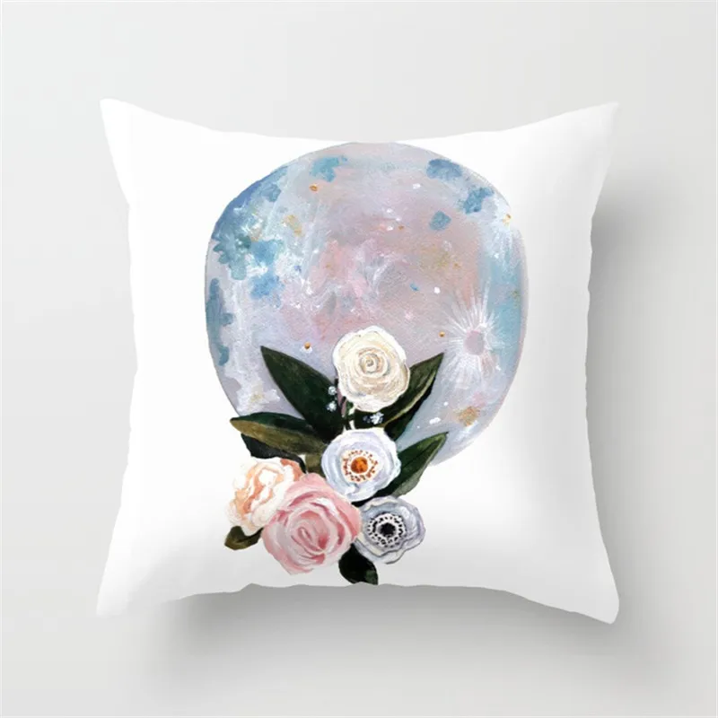 Наволочка для подушки с принтом суккулентов наволочка дивана кровати