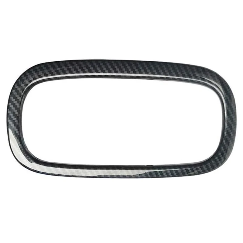 

NEW-Car Carbon Fiber Air Conditioning Button Decorative Frame Cover Trim Sticker for Benz Smart 453 Fortwo Forfour 2015-2020