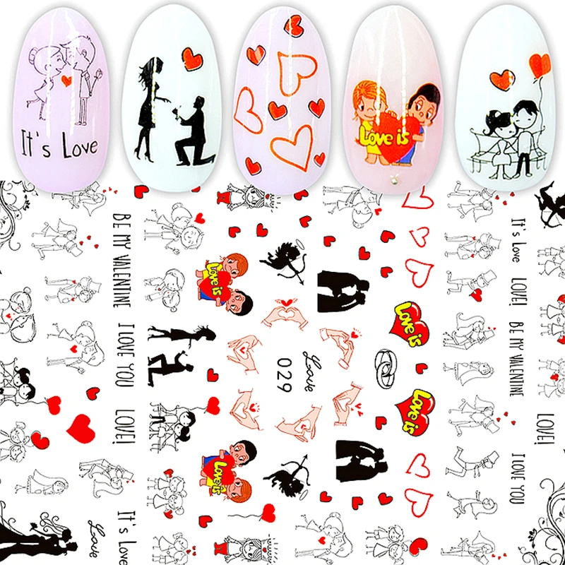 3d наклейки для дизайна ногтей на Хэллоуин Рождество художественные фрукты