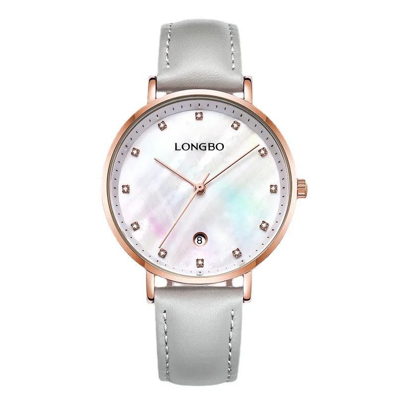 

LONGBO Longbo fashion shell face quartz women's watch