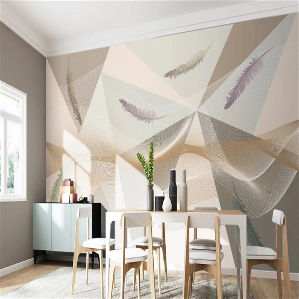 Milofi пользовательские Настенные обои росписи Золотой Серый роскошные