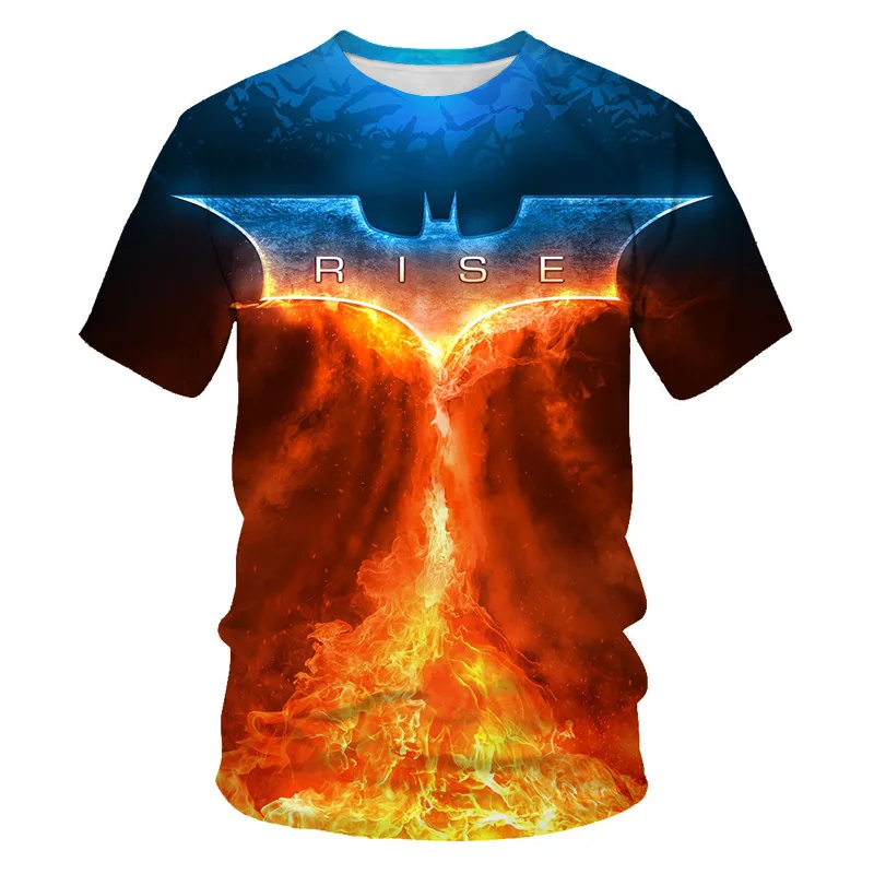 Футболка с 3D принтом бэтмен классические топы рисунком Лига мира летняя модная