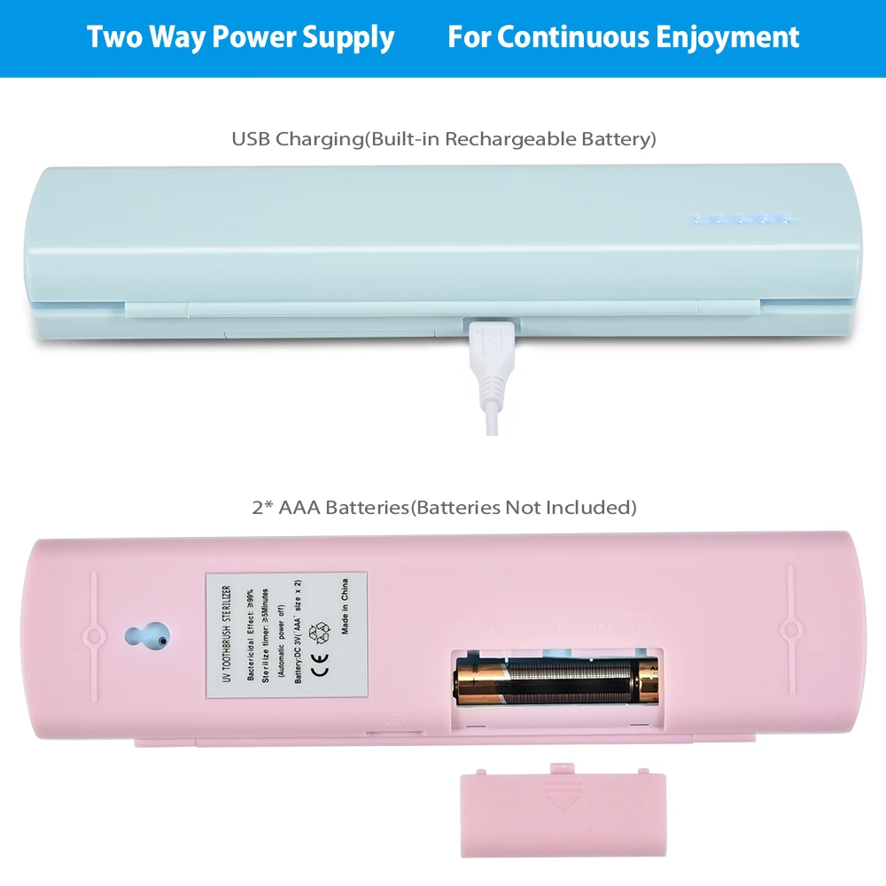 УФ светильник стерилизатор для зубных щеток автоматическая дезинфекция коробка