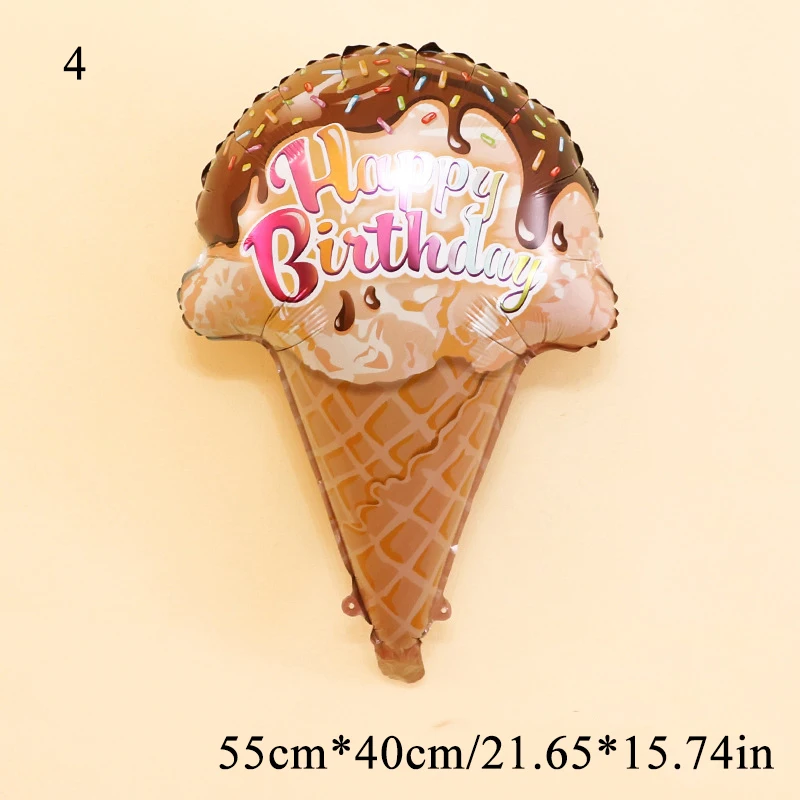 1 шт. розовые пончики Конфеты Мороженое фольга попкорн Воздушные шары детский душ