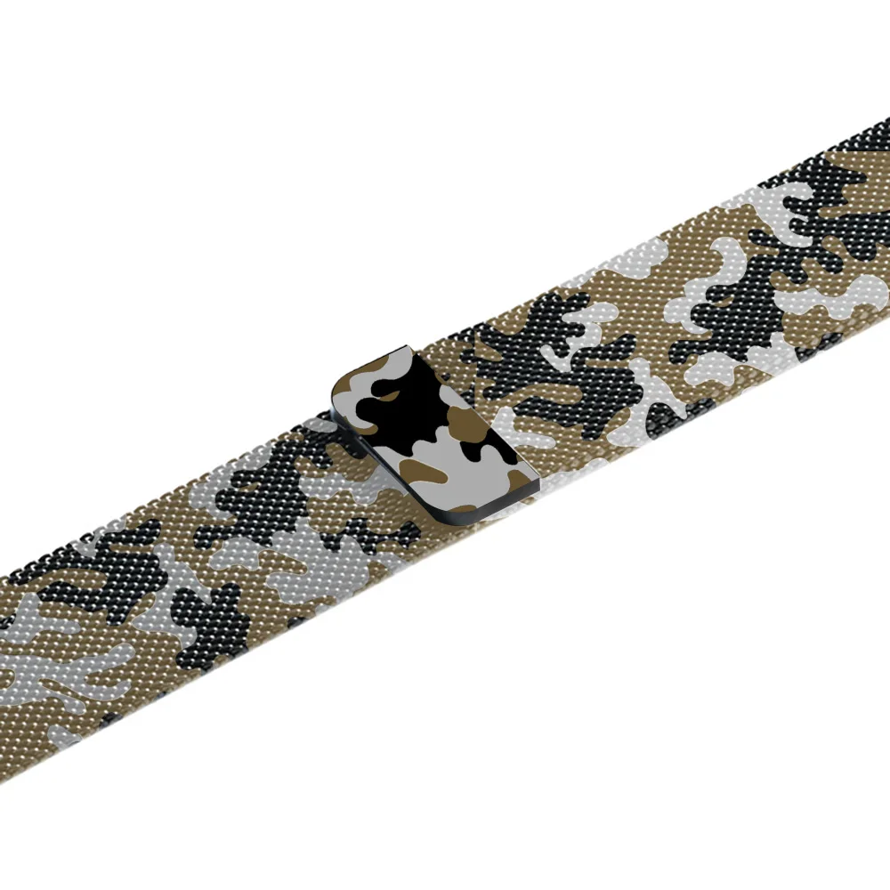 camouflag milanese Loop Bracelet Stainless Steel band For Apple watch series 4 5 40mm 44mm band for iWatch strap 1 2 3 42mm 38mm