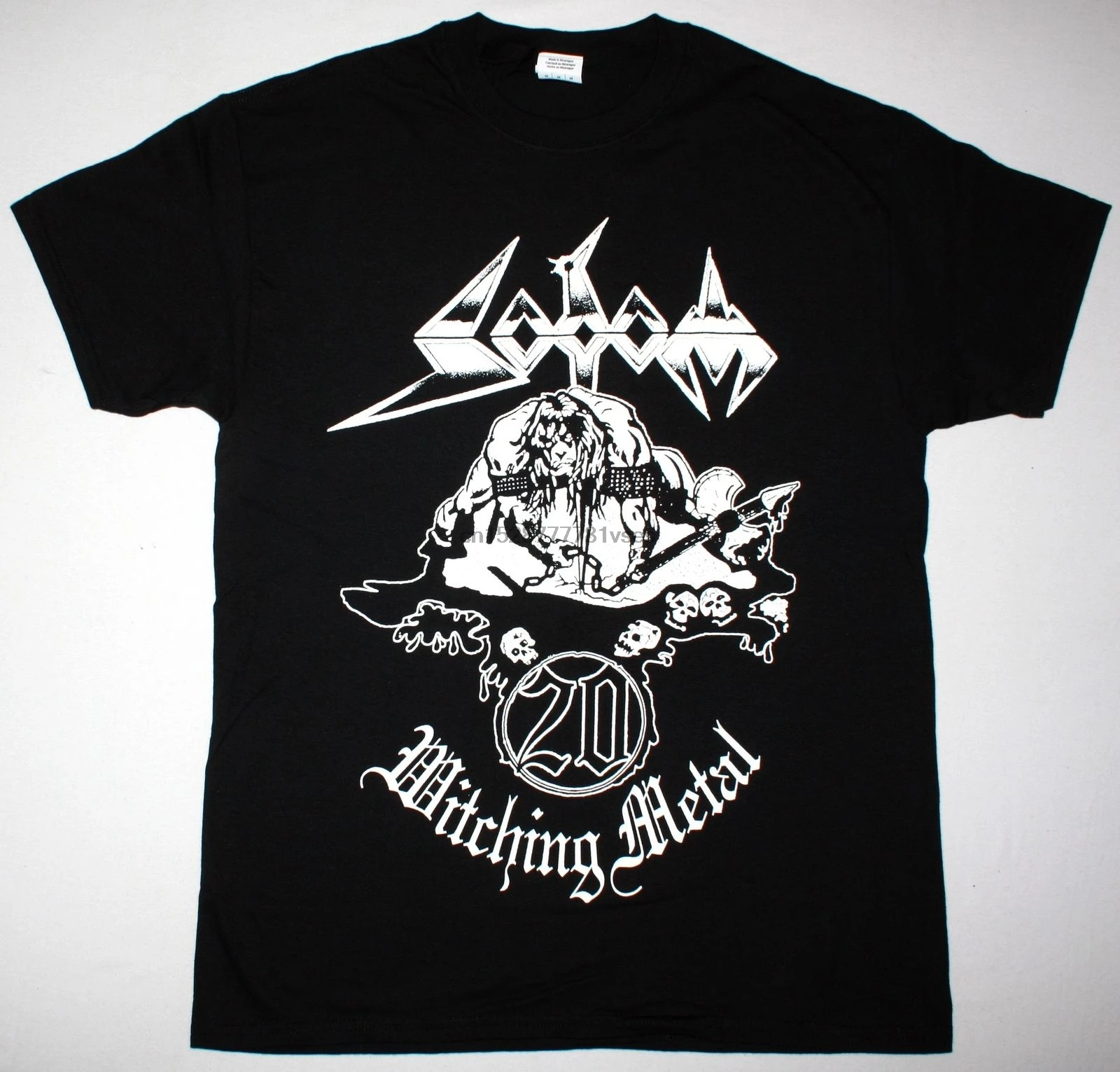 SODOM WITCHING METAL 20 годовщина черная футболка немецкий THRASH KREATOR 100% хлопок Топы