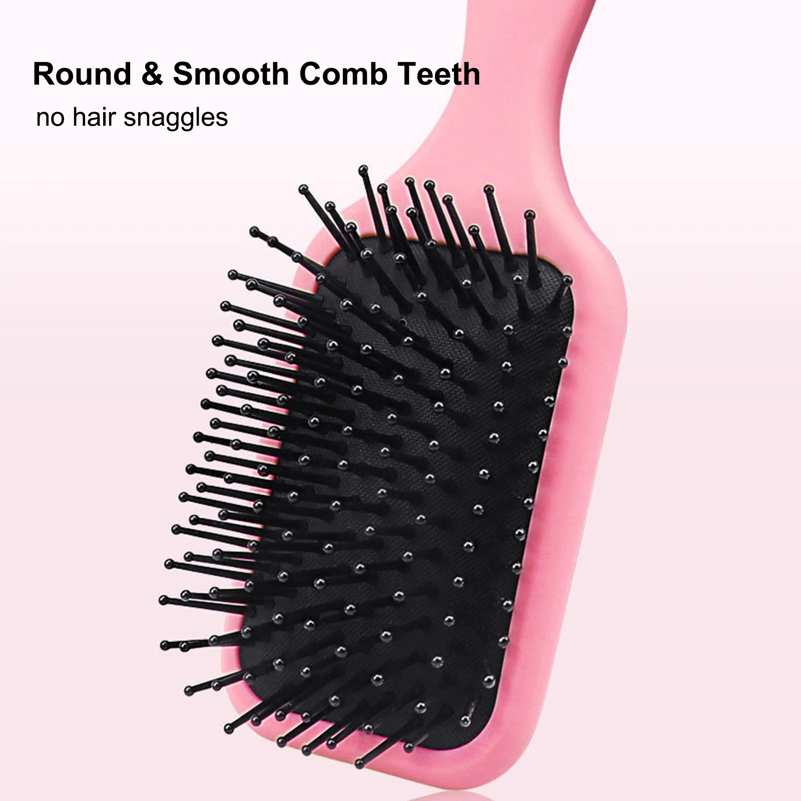 

4 Pack Hair Brush Set Detangling Brush & Hair Comb Set Dry & Wet Hair Washing Cleaning Grooming & Styling Hairbrushes