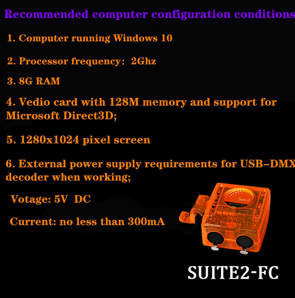 

Sunlite Suite2 FC Professional Stage Controlling Software DMX-USB Control DMX 1536 Channel Good Use For Moving Head Light ShoW